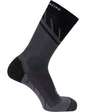 Speedcross crew calcetines running Negro (M)