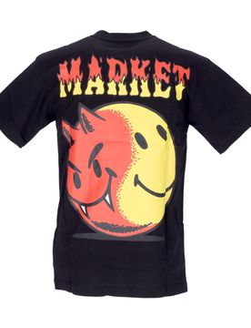 Maglietta Uomo Good and Evil Tee X Smiley Black