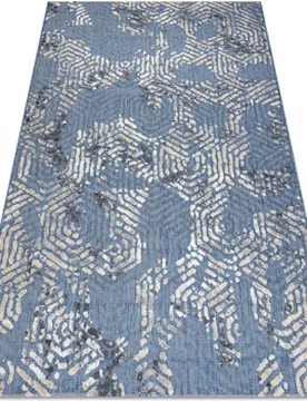 Teppiche Teppich Strukturell Sole D3841 Sechsecke Flach Gew 80x150 Cm 80x150 Cm - RUGSX - FashionsVida