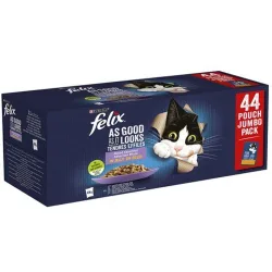 Comida húmeda para gatos adultos Félix Fantastic Selecciones favoritas en gelatina 340 g