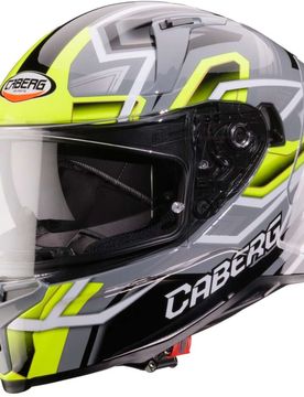 Casco Moto Integrale AVALON X BRAMA Grigio Giallo Flu taglia M