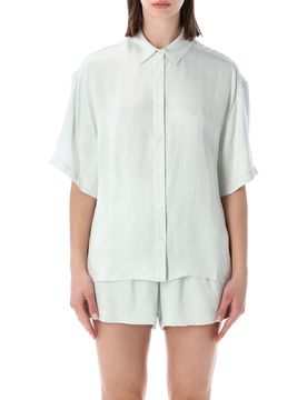 Effortless Mini Shirt in Fluid Silhouette - Size S