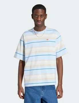 T-shirt a righe girocollo XS Crystal Sky - Adidas - FashionsVida