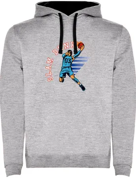 Sweat à Capuche Slam Dunk Bicolor Heather Grey / Black XL - Kruskis - FashionsVida