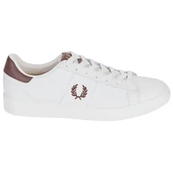 Mens Spencer Leather Snow White Trainers - Size Uk 7