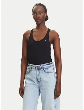 Top DW0DW20917 Schwarz Regular Fit XXS female - Tommy Jeans - FashionsVida