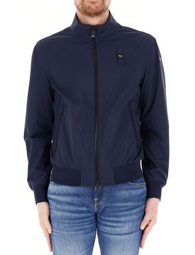 Giubbino con zip BLU NOTTE M