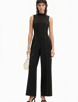 Combinaison jupe-culotte surpiqûres BLACK XS female - Desigual - FashionsVida