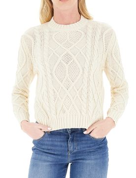 Maglione a trecce BURRO L