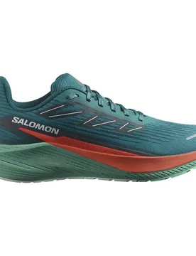 Aero Blaze 2 Running Shoes Deep Lake / Cherry Tomato / Electric Gr UK 12 Men - Salomon - FashionsVida