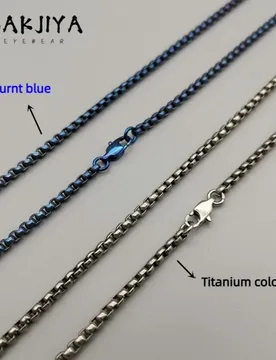 Mm Pure Titanium Square Rolo Box Chain Necklace/Bracelet Hypoallergenic lightweight Couple Necklace Pendant Versatile Men Gift - Aliexpress - FashionsVida
