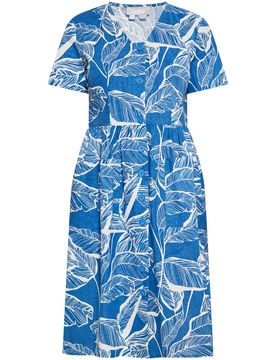 Usha Vestido azul / blanco