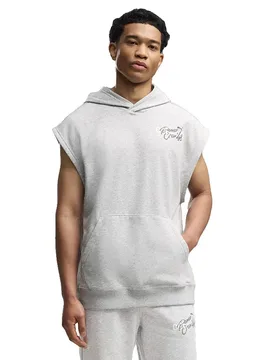 Sweat à Capuche French Terry Sleeveless Light Gray Heather XS - Puma - FashionsVida