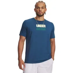 T-shirt à Manches Courtes Block Logo Blue S