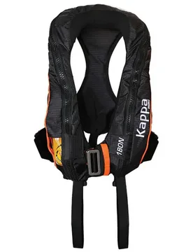 Kappa Auto 180n Js1 With Double Crotch Automatic Life Jacket Black One Size unisex - Lalizas - FashionsVida
