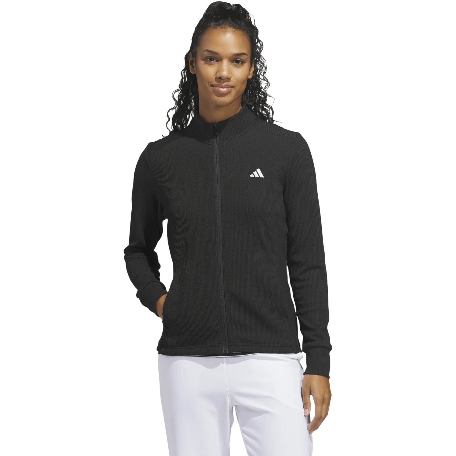 Layer Performance Texture Full-Zip, schwarz l - Adidas - FashionsVida