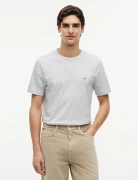 E EAONAL REG FIT TRIPE TEE male - S - FashionsVida
