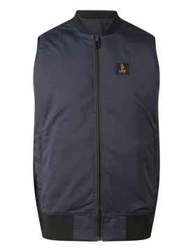 Mens Hefei Reversible Gilet In Blue - Size Large - Luke 1977 - FashionsVida