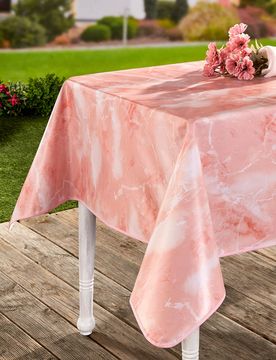 Tischdecke "Marmor" rosa, 110 x 140 cm