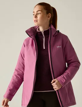 Women's Tamlin Hooded Breathable Waterproof Insulated Jacket in Violet Size: 8 - Violet - Size: 8 - Regatta - FashionsVida