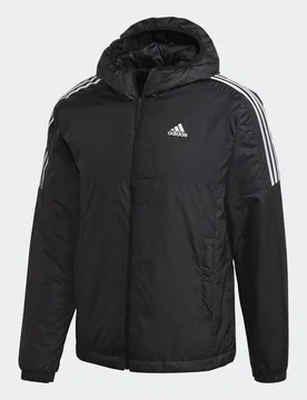 Giacca con cappuccio Essentials Insulated S Black - Adidas - FashionsVida