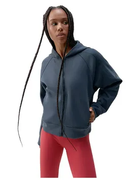 Sweat-shirt à Zip Elsa Blue Grey L