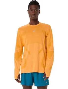 Camiseta de hombre Road SeamleSS LS Top - ASICS - FashionsVida