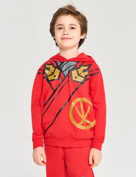 Felpa con stampa Lego Ninjago - rosso