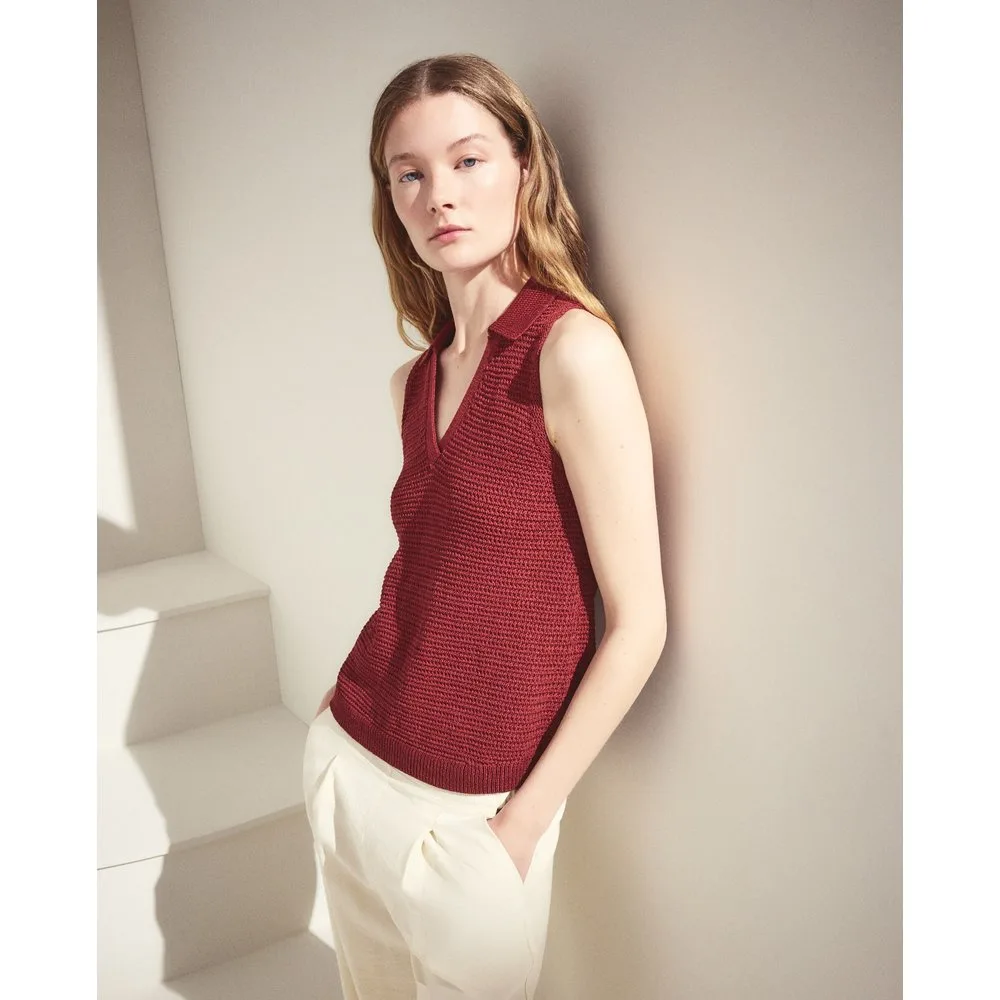 Top de mujer sin mangas y adorno de cordón - Woman El Corte Inglés - FashionsVida