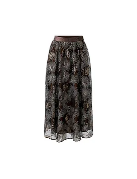 Ouí Midi-jupe noir 40 - Oui - FashionsVida
