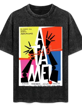 Pedro Almodovar Tie Me Up! Tie Me Down! T-Shirt Plus Size Basic Short Sleeve Top - Aliexpress - FashionsVida