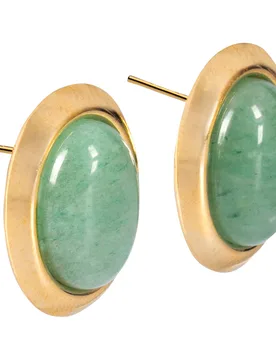 Ohrstecker „Aventurin“, 1 Paar gruen - Schmuck Design BY EMMA - FashionsVida
