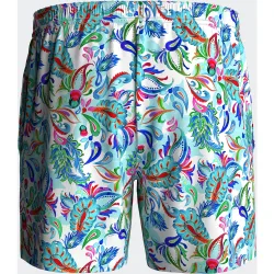 Short de baño estampado troppical