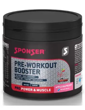 Boisson énergisante Pre Workout Booster Framboise Et Pomme 256g