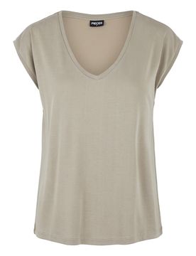 PIECES Camiseta 'Kamala' capuchino