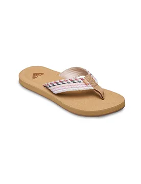 Damen Zehentrenner Porto Rope creme 37 W - Roxy - FashionsVida