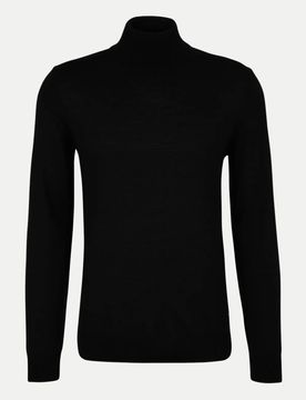 Rollkragenpullover Donte Schwarz 3XL