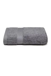 SOCKSHOP 1 Pack Premium Bamboo 700GSM Super Soft Bath Towel Charcoal 70cm x 125cm - Grey - Size: One Size