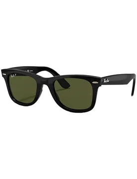 Lunettes de soleil lifestyle - Wayfarer Ease Polished Black G-15 Green - Noir - Ray Ban - FashionsVida