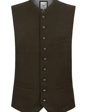 Trachtenweste Devito (forest, Gr. 56) von Classics für Herren, Oberteile, 50% Wolle, 25% Viskose, 25% Polyester - Stockerpoint - FashionsVida