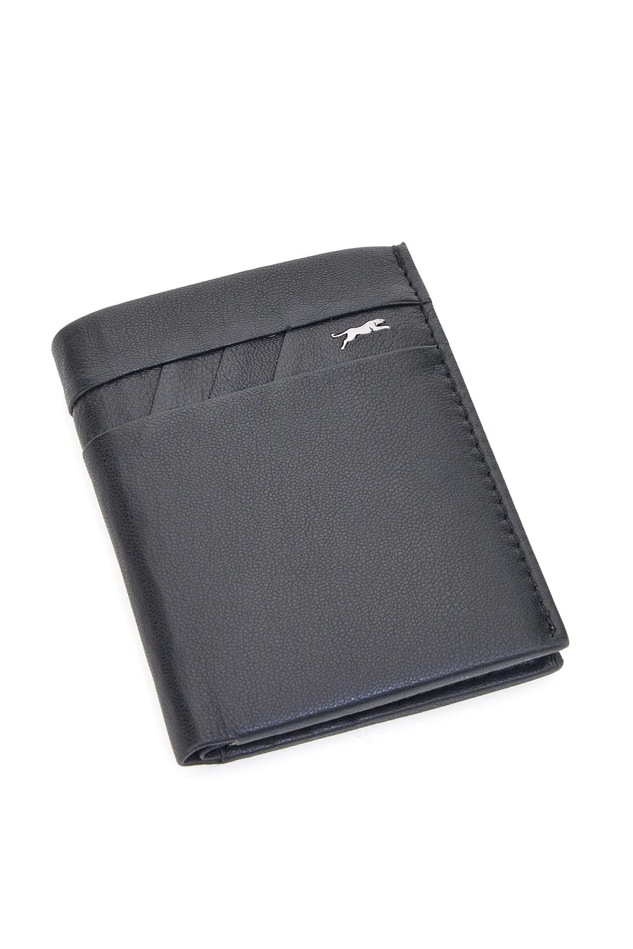 Portacarte Nero Compatto con Tasca per Contanti PF869-94 - Jaguar - FashionsVida