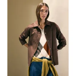 Sobrecamisa de mujer en antelina