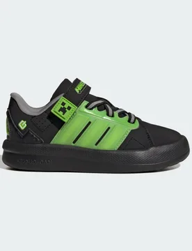 SCARPE DA BASKET MINECRAFT LIGHTORAMA COURT BAMBINI E BAMBINE 30 Core Black / Cloud White / Charcoal Solid Grey - Adidas - FashionsVida