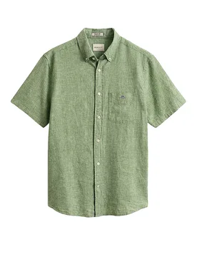 Gant Camicia di lino verde S - Gant - FashionsVida