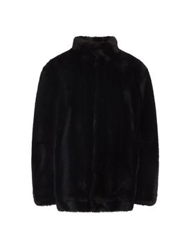 Faux Fur Turtleneck Jacket