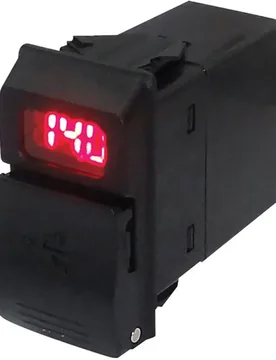 Dual Usb Charger With Volt Meter Black 2.4A unisex - Seachoice - FashionsVida