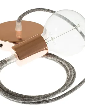 Cables Suspension Luminaire Rn02 1 M Diy Grey / Copper One Size - Creative - FashionsVida