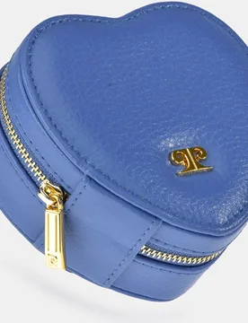 Joyero mujer con forma de corazón en piel color ocean - Pierre Cardin - FashionsVida