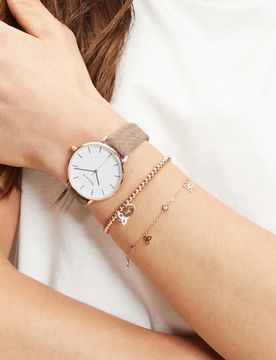 Bracciale oro rosa - 17cm