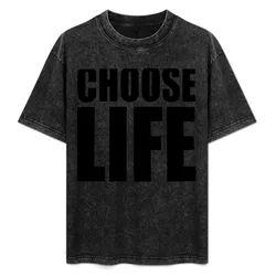 NDVH Choose Life T-Shirt Basic Solid Color Short Sleeve Cotton Top